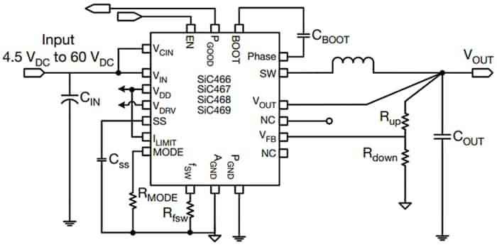 Vishay / Siliconix SIC466/SIC467/SIC468/SIC469 microBUCK Regulators